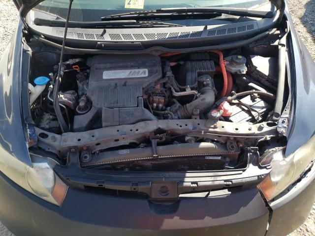 JHMFA36296S026139 - 2006 HONDA CIVIC HYBR GRAY photo 7