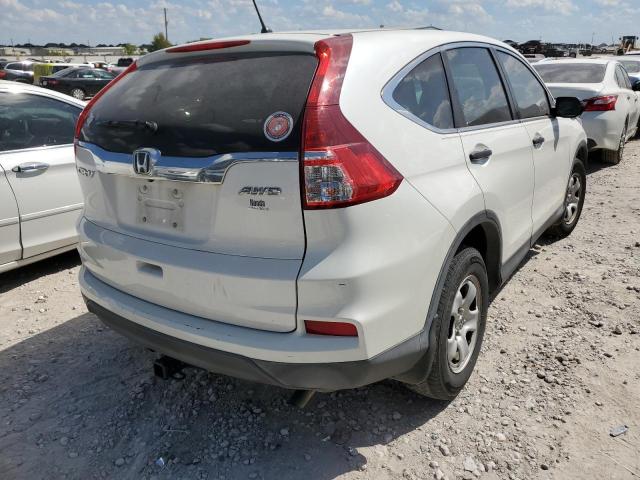 5J6RM4H31GL123584 - 2016 HONDA CR-V LX WHITE photo 4