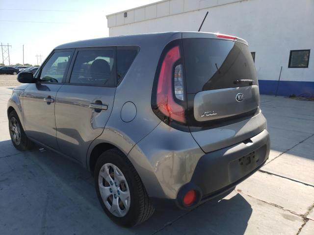 KNDJN2A2XF7225026 - 2015 KIA SOUL GRAY photo 3