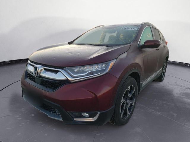 7FARW2H96JE008356 - 2018 HONDA CR-V TOURI MAROON photo 2