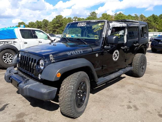 1C4BJWDG3GL224517 - 2016 JEEP WRANGLER U შავი ფოტო 2