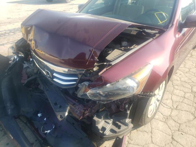 1HGCP2F3XCA207257 - 2012 HONDA ACCORD LX BURGUNDY photo 9