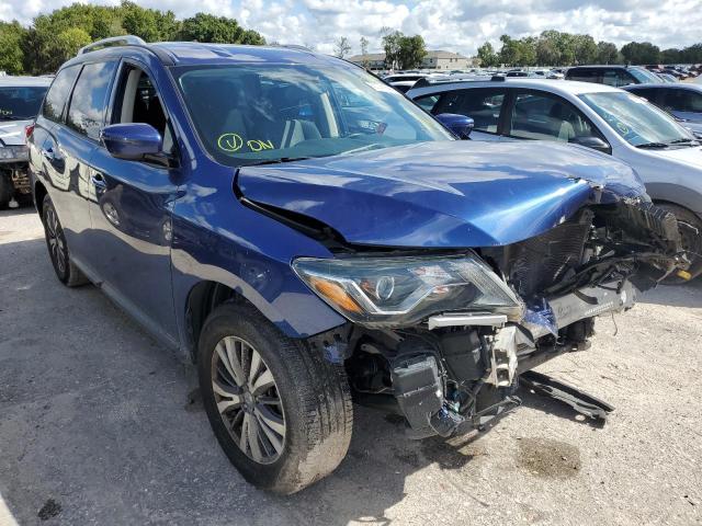 5N1DR2MN8JC604514 - 2018 NISSAN PATHFINDER BLUE photo 1