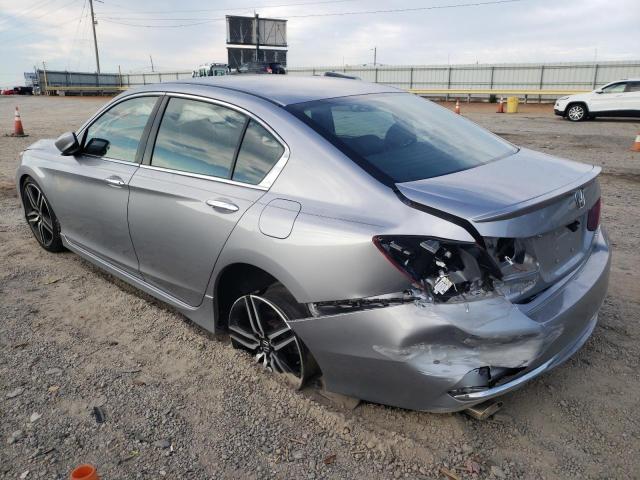 1HGCR2F54HA001841 - 2017 HONDA ACCORD SPO SILVER photo 3