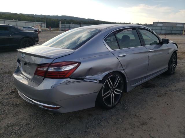 1HGCR2F54HA001841 - 2017 HONDA ACCORD SPO SILVER photo 4