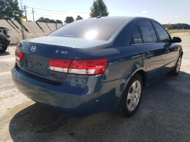 5NPET46CX7H282327 - 2007 HYUNDAI SONATA GLS BLUE photo 4