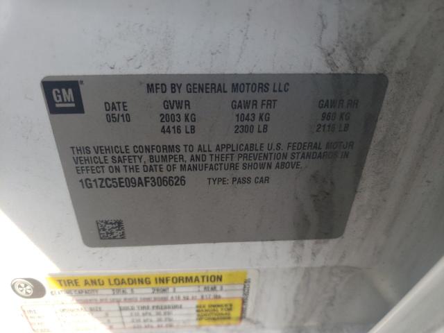 1G1ZC5E09AF306626 - 2010 CHEVROLET MALIBU 1LT  照片 10