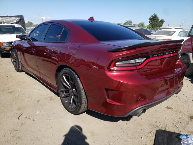 2C3CDXGJ9NH147997 - 2022 DODGE CHARGER SC BURGUNDY photo 3