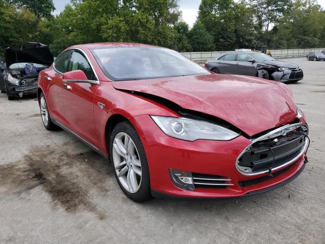 5YJSA1H11EFP40657 - 2014 TESLA MODEL S Qırmızı foto 1