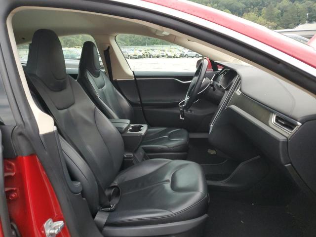 5YJSA1H11EFP40657 - 2014 TESLA MODEL S Qırmızı foto 5