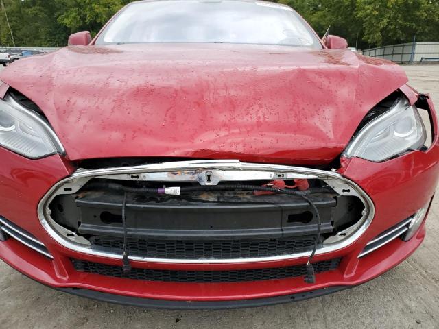 5YJSA1H11EFP40657 - 2014 TESLA MODEL S Qırmızı foto 9