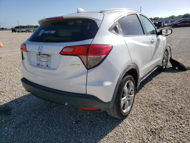 3CZRU6H75GM700601 - 2016 HONDA HR-V EXL WHITE photo 4