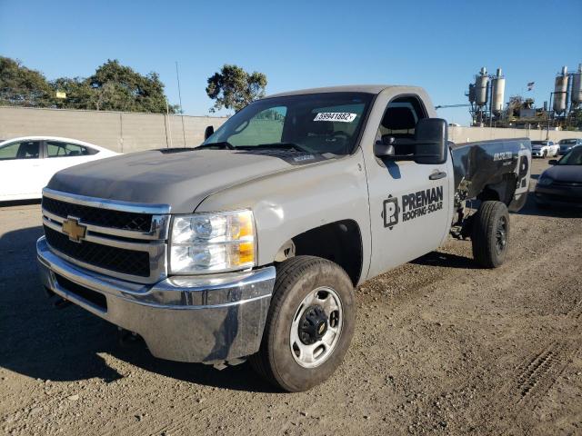 1GC0CVCG5EF177211 - 2014 CHEVROLET SILVERADO GRAY photo 2