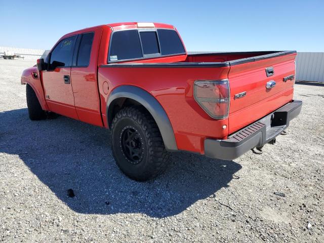 1FTEX1R61CFC41372 - 2012 FORD F150 SVT R RED photo 3