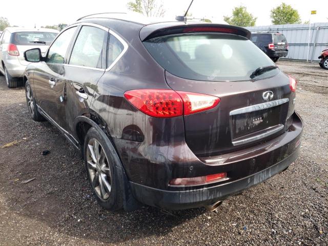 JNKAJ09F18M362429 - 2008 INFINITI EX35 BASE PURPLE photo 3