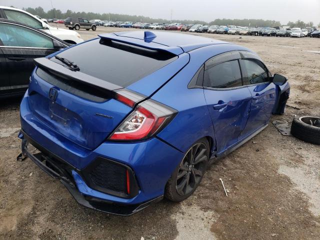 SHHFK7H49JU201403 - 2018 HONDA CIVIC SPOR BLUE photo 4