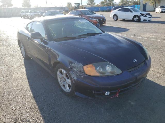 KMHHM65D84U138479 - 2004 HYUNDAI TIBURON BLUE photo 1