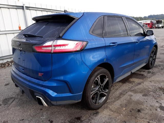 2FMPK4APXMBA11549 - 2021 FORD EDGE ST BLUE photo 4