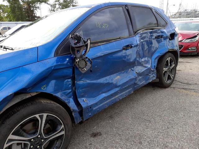 2FMPK4APXMBA11549 - 2021 FORD EDGE ST BLUE photo 9