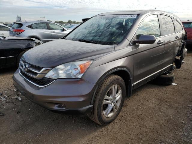 5J6RE4H72AL033450 - 2010 HONDA CR-V EXL BROWN photo 2