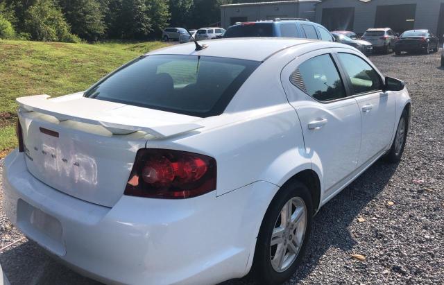 1C3CDZAG8EN221250 - 2014 DODGE AVENGER SE WHITE photo 4