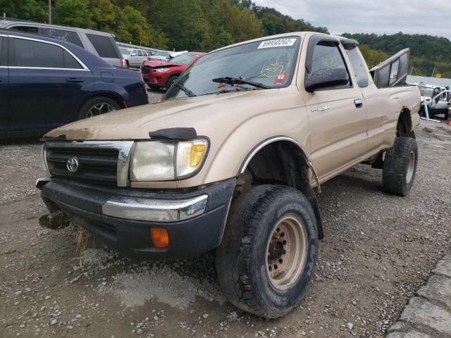 4TAWM72N8YZ682208 - 2000 TOYOTA TACOMA XTR GOLD photo 2