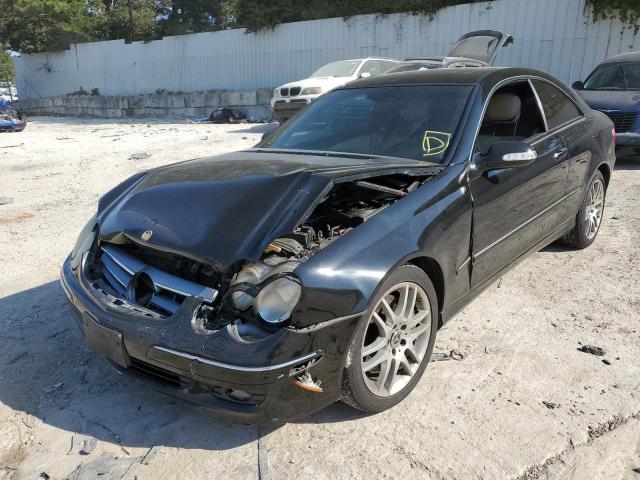 WDBTJ56H89F266833 - 2009 MERCEDES-BENZ CLK 350 BLACK photo 2