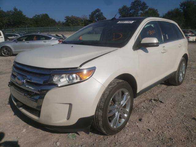 2FMDK3KC0DBC44672 - 2013 FORD EDGE LIMIT WHITE photo 2