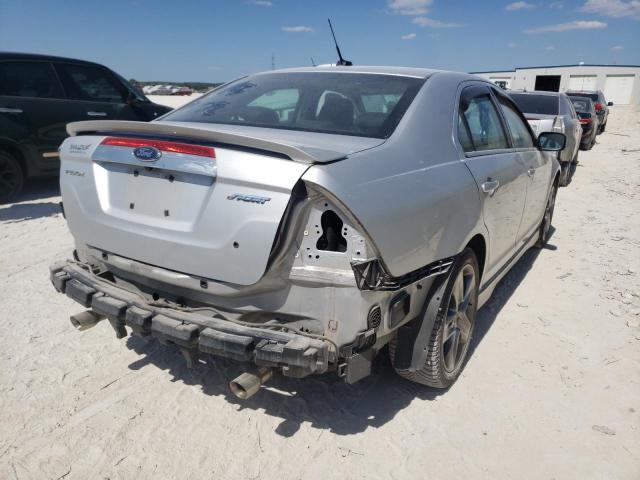 3FAHP0KC5AR203575 - 2010 FORD FUSION SPO SILVER photo 4