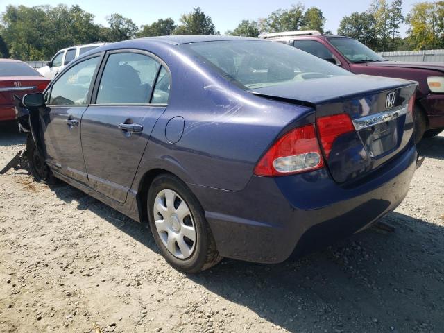 19XFA1F30AE051893 - 2010 HONDA CIVIC VP BLUE photo 3