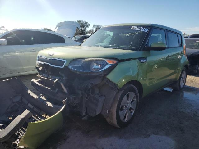 KNDJN2A29F7800040 - 2015 KIA SOUL GREEN photo 2