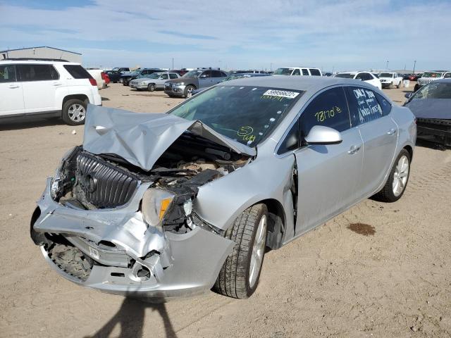 1G4PR5SK2D4104791 - 2013 BUICK VERANO CON SILVER photo 2