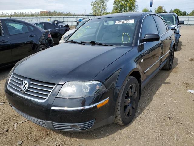 WVWTH63B32P232088 - 2002 VOLKSWAGEN PASSAT GLX BLACK photo 2