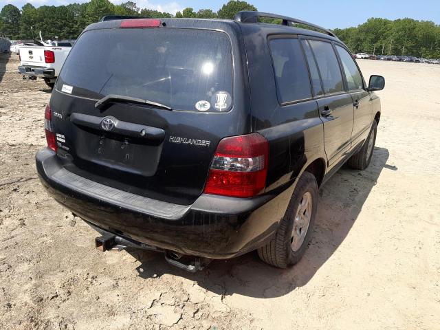 JTEEP21A570222074 - 2007 TOYOTA HIGHLANDER BLACK photo 4