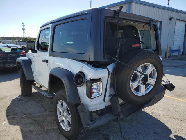 1C4GJXAN4LW207619 - 2020 JEEP WRANGLER S WHITE photo 3