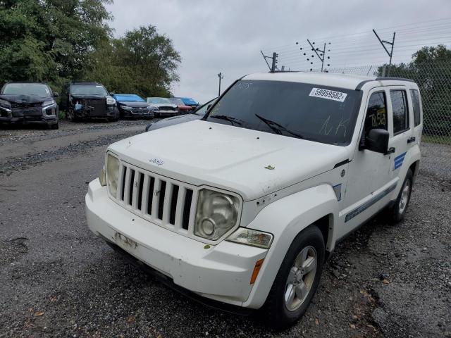 1J8GN28K19W540378 - 2009 JEEP LIBERTY SP WHITE photo 2