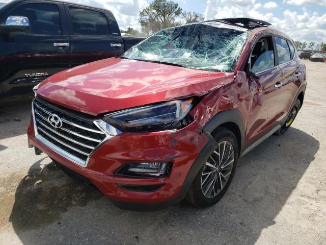 KM8J33AL8MU365221 - 2021 HYUNDAI TUCSON LIM RED photo 2