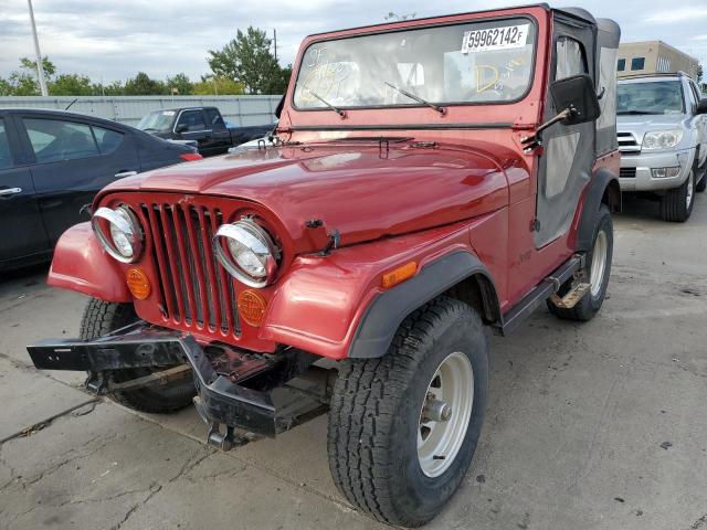 J8M83AA112686 - 1978 JEEP CJ-5 RED photo 2