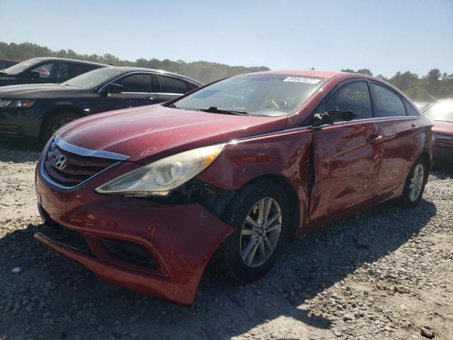 5NPEB4AC7CH346456 - 2012 HYUNDAI SONATA GLS RED photo 2