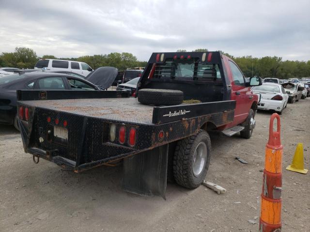 3D6WH46A17G822459 - 2007 DODGE RAM 3500 S RED photo 4