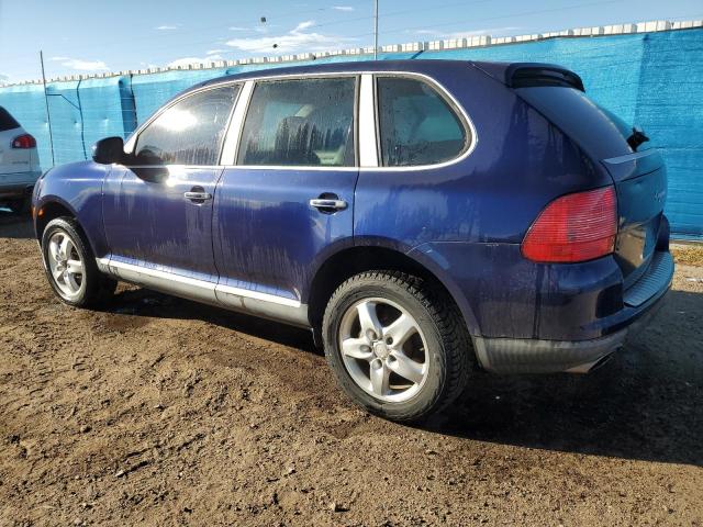 WP1AB29P24LA63534 - 2004 PORSCHE CAYENNE S BLUE photo 3