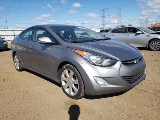 KMHDH4AE2CU368653 - 2012 HYUNDAI ELANTRA GRAY photo 1