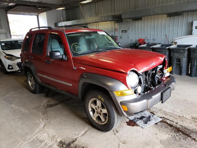 1J4GL48K46W191084 - 2006 JEEP LIBERTY SP RED photo 1