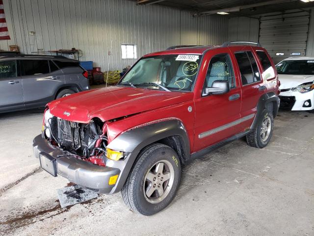 1J4GL48K46W191084 - 2006 JEEP LIBERTY SP RED photo 2