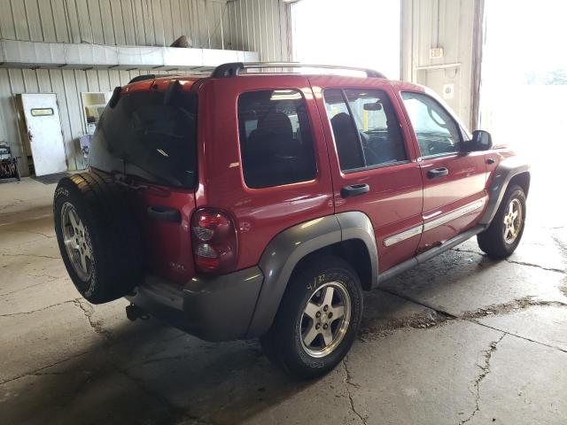 1J4GL48K46W191084 - 2006 JEEP LIBERTY SP RED photo 4