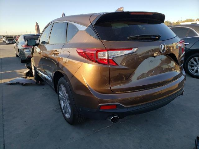 5J8TC2H76KL006082 - 2019 ACURA RDX ADVANC BROWN photo 3