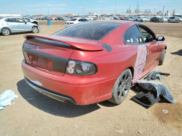 6G2VX12U06L537697 - 2006 PONTIAC GTO RED photo 4