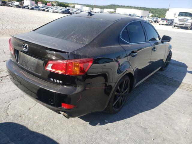 JTHBK262695087070 - 2009 LEXUS IS 250 BLACK photo 4