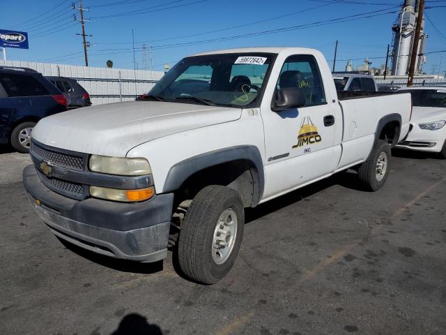 1GCHC24G91E285699 - 2001 CHEVROLET SILVERADO2 WHITE photo 2