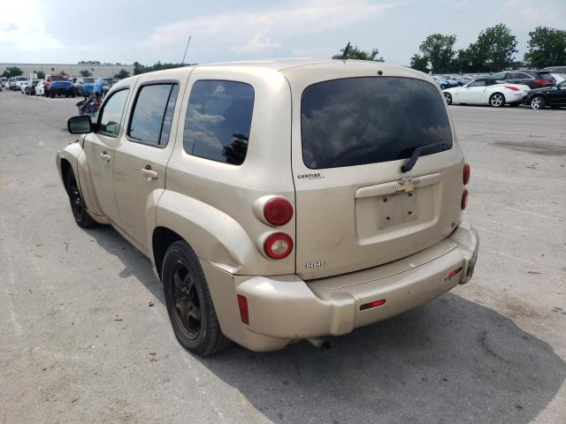 3GNDA13DX8S647259 - 2008 CHEVROLET HHR LS GOLD photo 3
